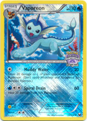 Vaporeon 25/108 Crosshatch Holo Promo - 2012 State Championships